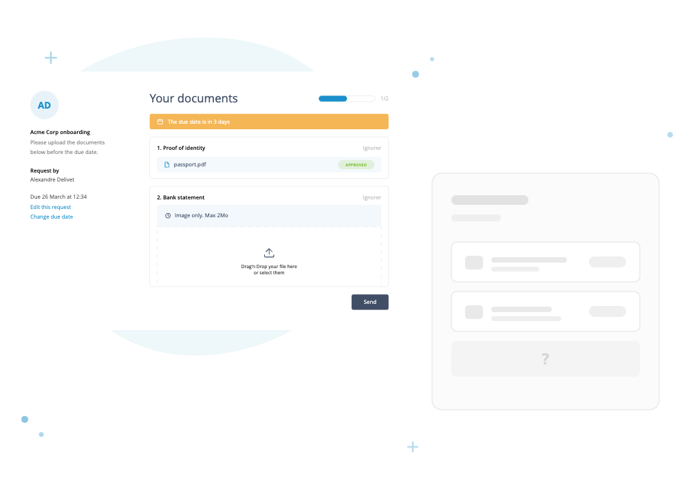 A vibrant Collect portal next to a plain, generic tool card