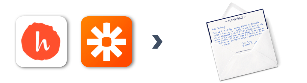 Send handwritten letters with Handwrytten