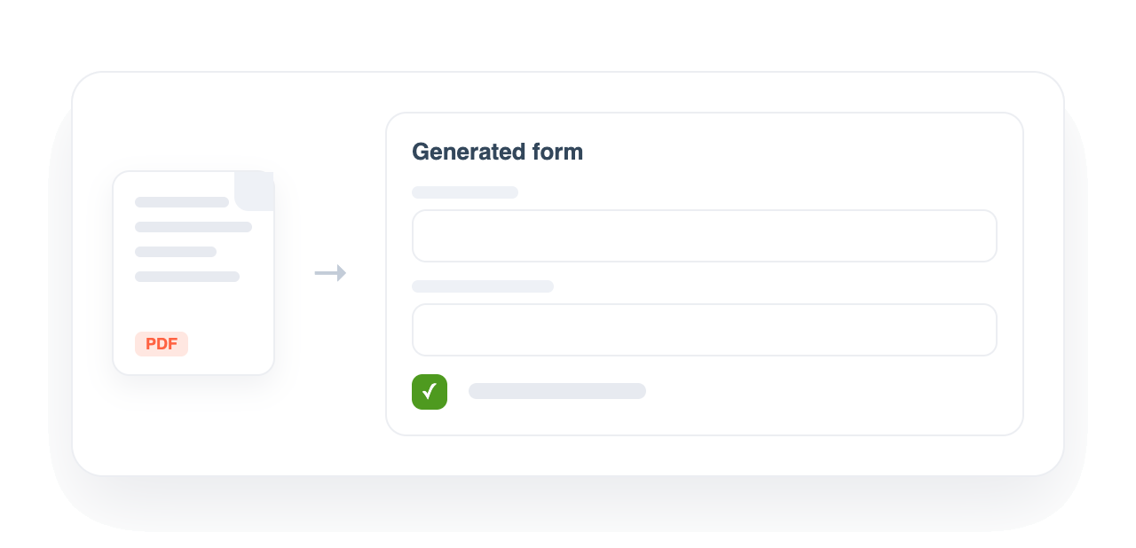 Collect turning an existing PDF into an interactive online form