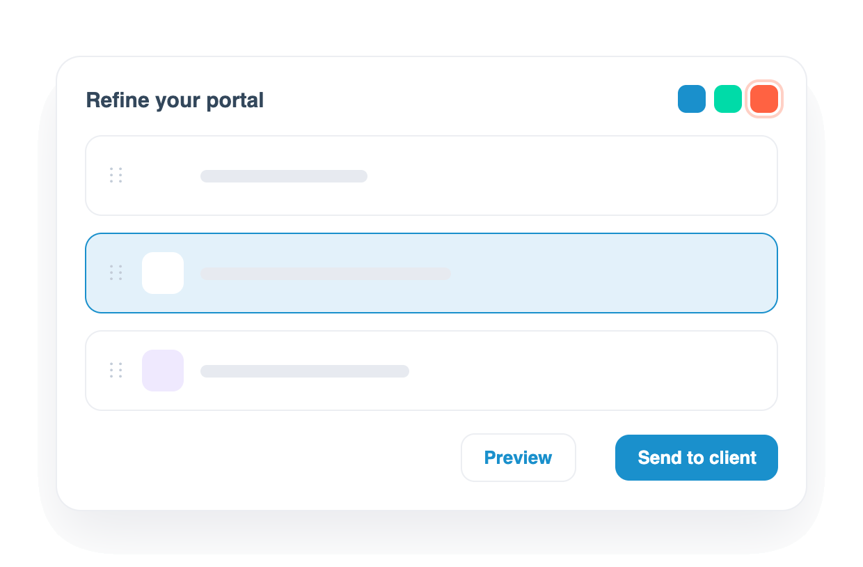 Reordering and restyling portal blocks before sending them to a client