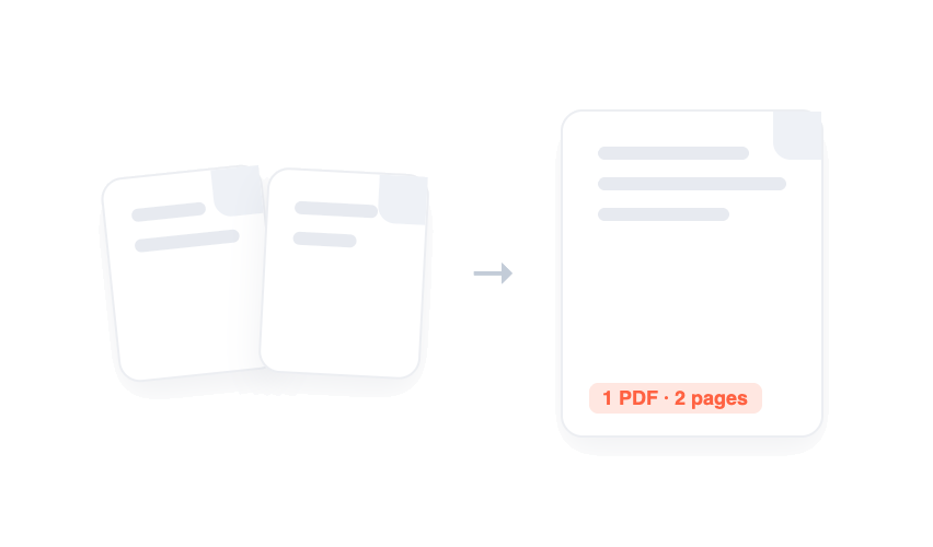 Several phone photos combined into a single multi-page PDF